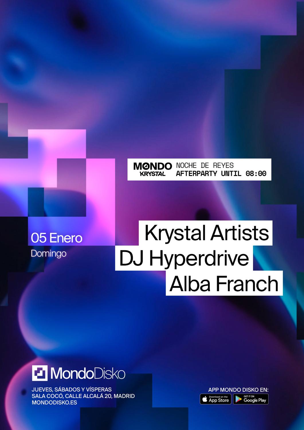 Afterparty: Krystal Artist / Dj Hyperdrive / Alba Franch