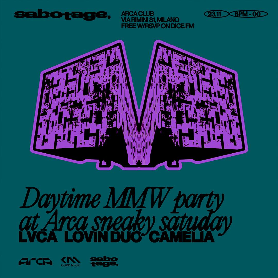 Sabotage Mmw Party Sneaky Saturday W/Camelia