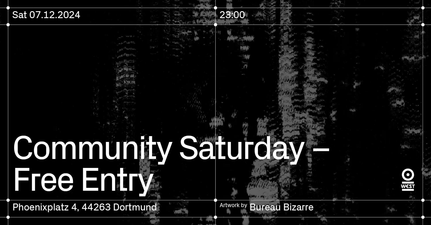 Community Saturday – Free Entry