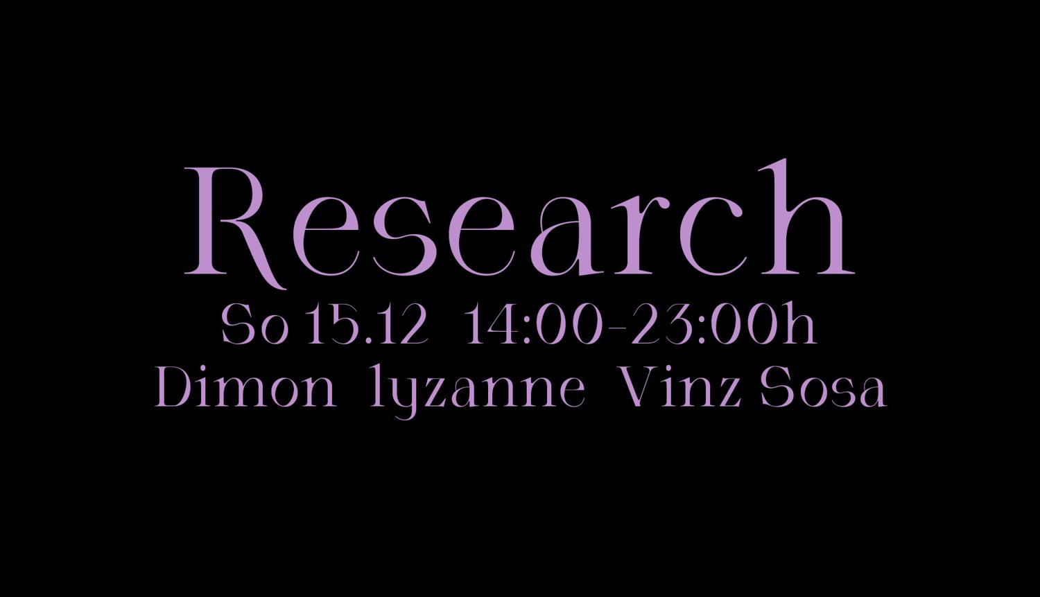 Research With Dimon, Lyzanne & Vinz Sosa