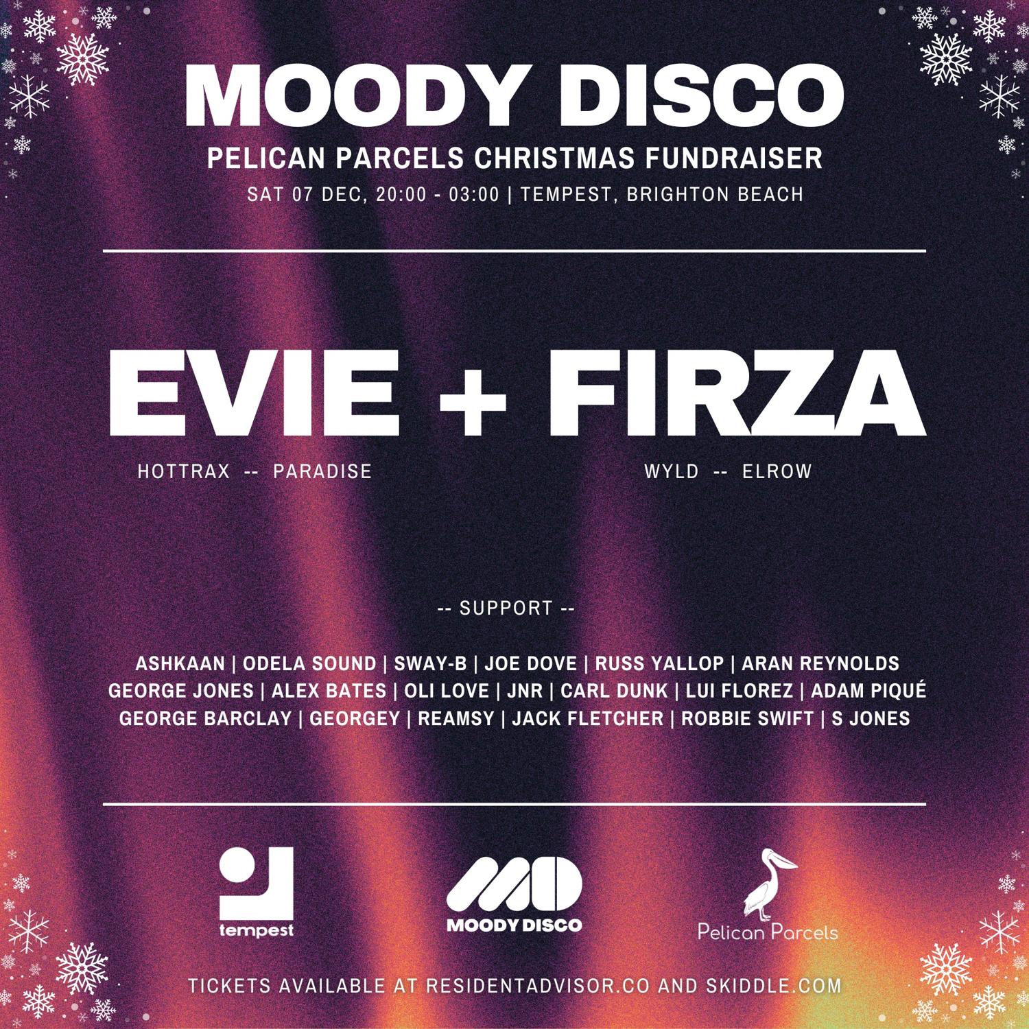 Moody Disco Christmas Fundraiser For Pelican Parcels