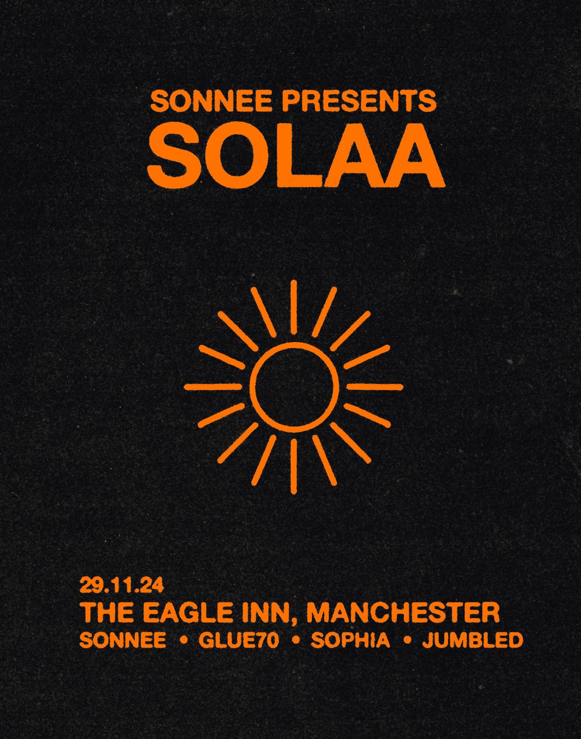 Sonnee Presents Solaa Manchester