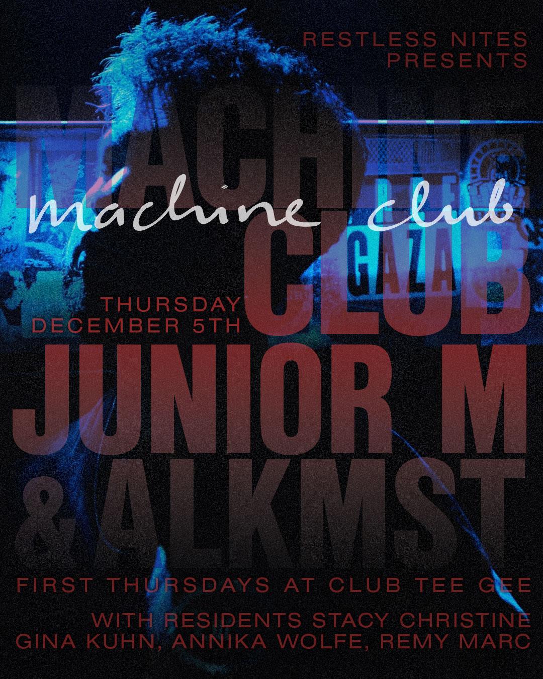 Machine Club 12/5: Junior M, Alkmst, Annika Wolfe