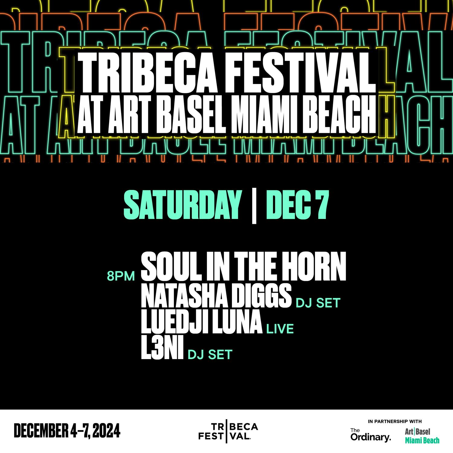 Tribeca Presents: Soul In The Horn With Natasha Diggs, Luedji Luna (Live), L3Ni