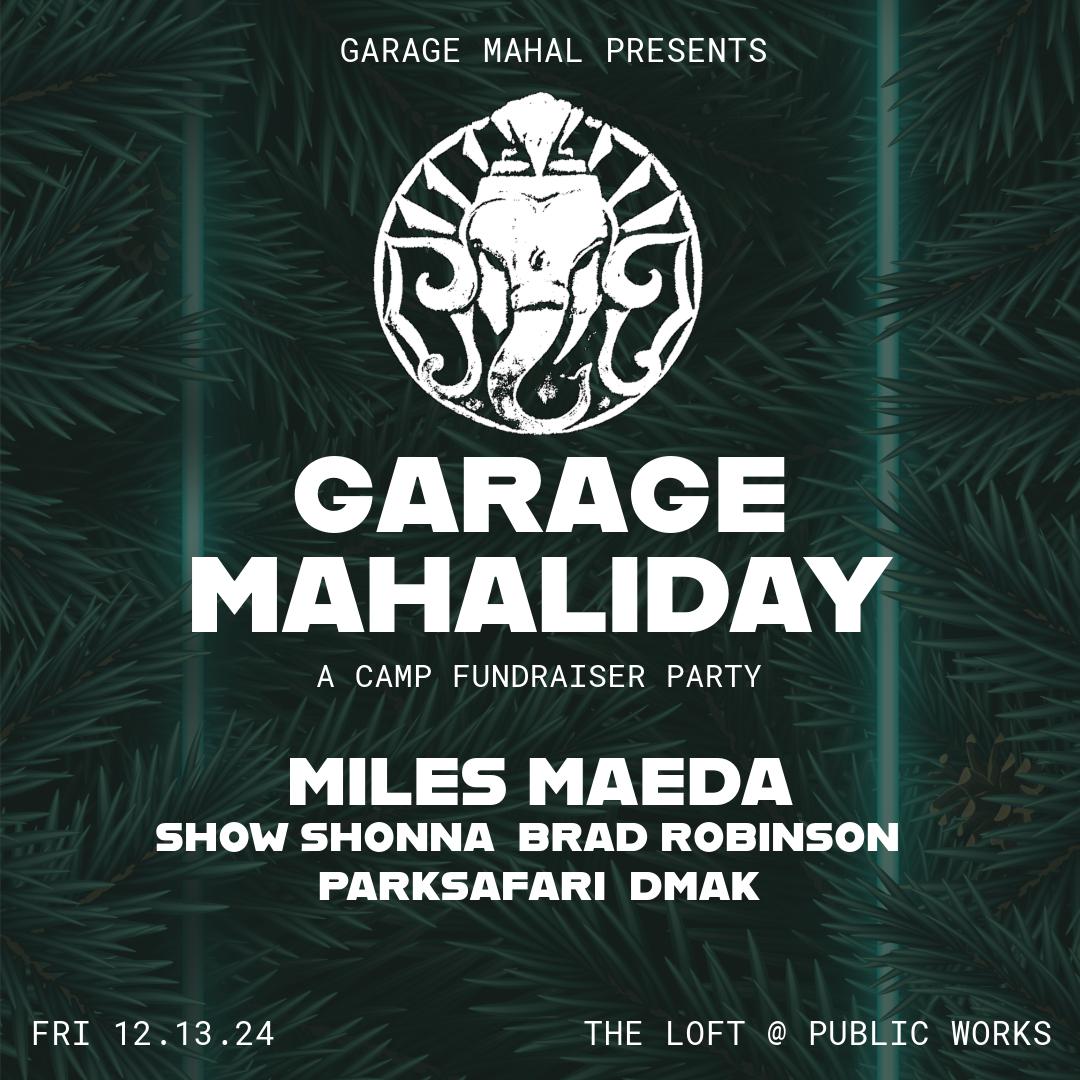 Garage Mahaliday - A Camp Fundraiser Party