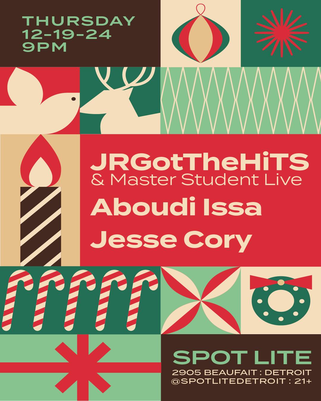 Jrgotthehits & Master Student (Live) Dj Sets: Aboudi Issa & Jesse Cory