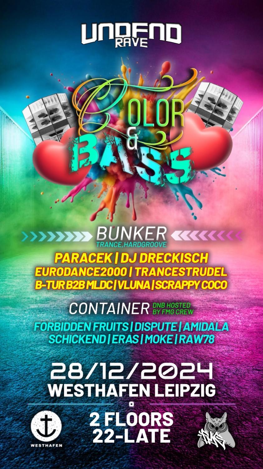 Color And Bass With Paracek / Dj Dreckisch / Eurodance 2000 / Trancestrudel