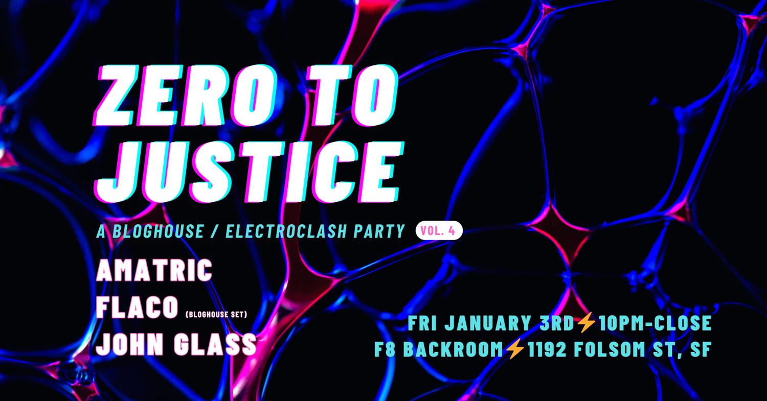 Zero To Justice - A Bloghouse / Electroclash Party - F8 Backroom Takeover