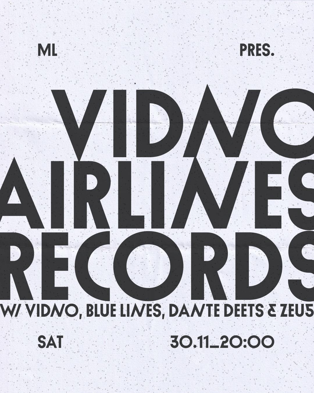 Ml Pres. Vidno Airlines Records With Vidno, Blue Lines, Dante Deets, Zeu5