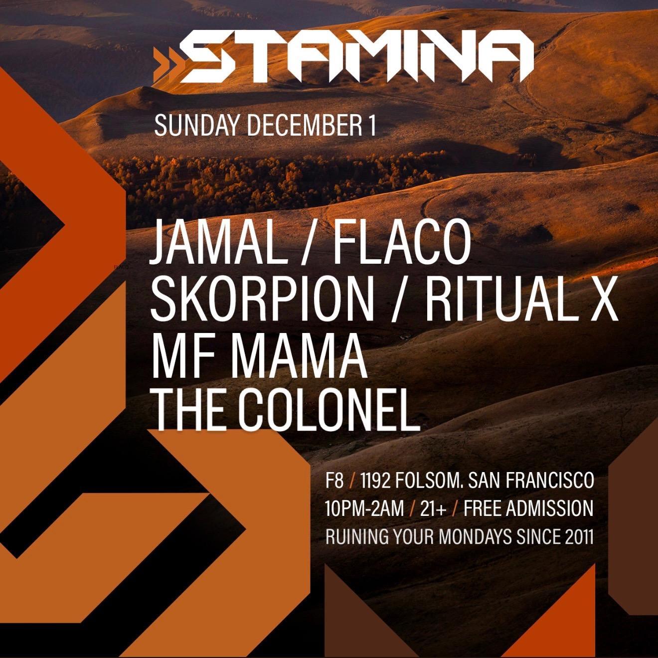 Stamina Sundays Presents Locals Only Night