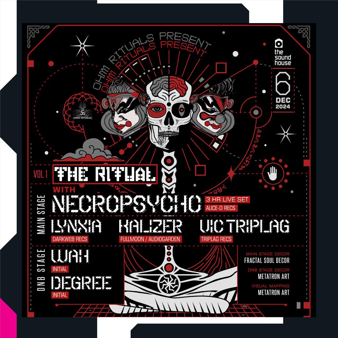 The Ritual With Necropsycho - 3Hr Live Set - Psytrance | Drum & Bass