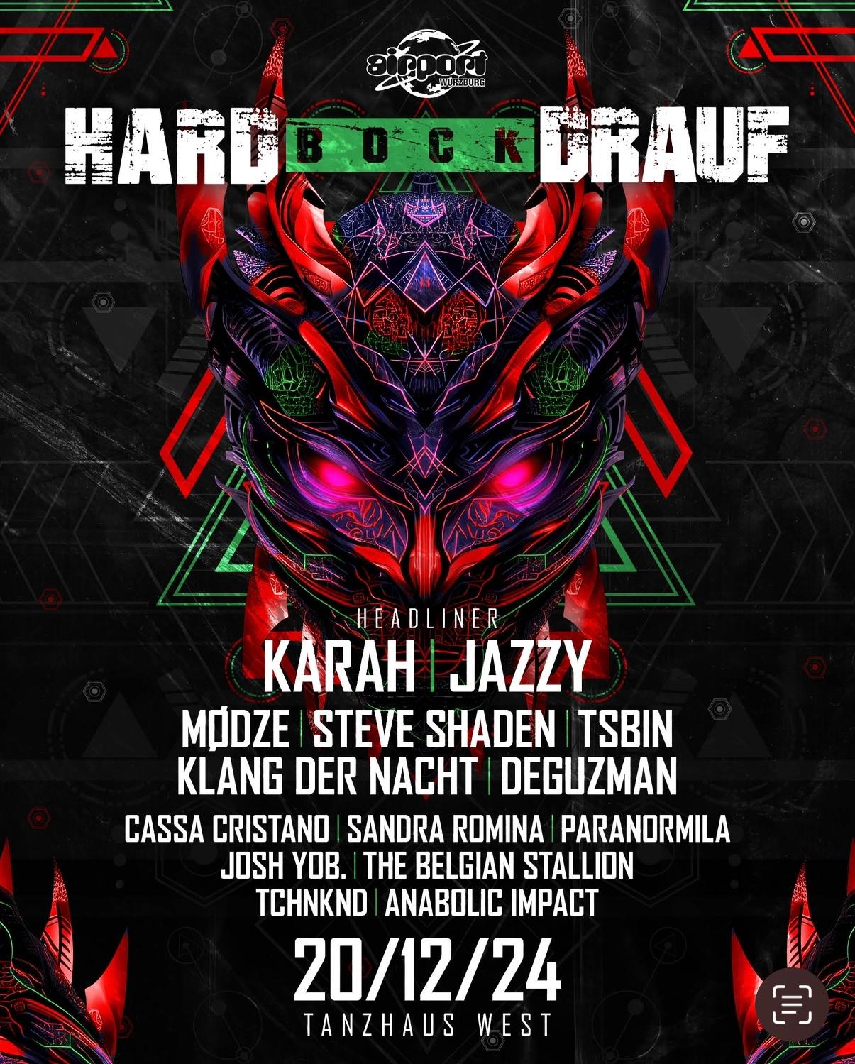 Hard Bock Drauf Invites Airport With Karah, Jazzy, Mødze Uvm