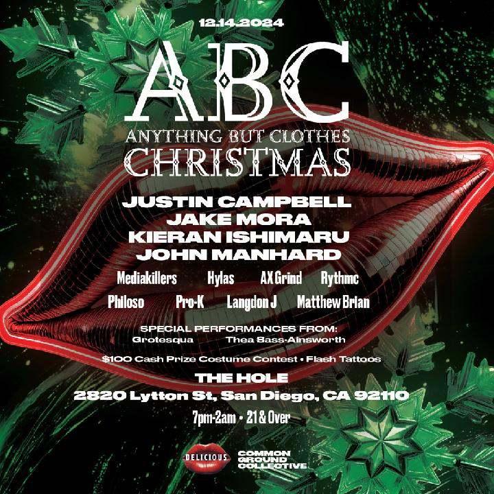 Abc (Anything But Clothes) Christmas Bash