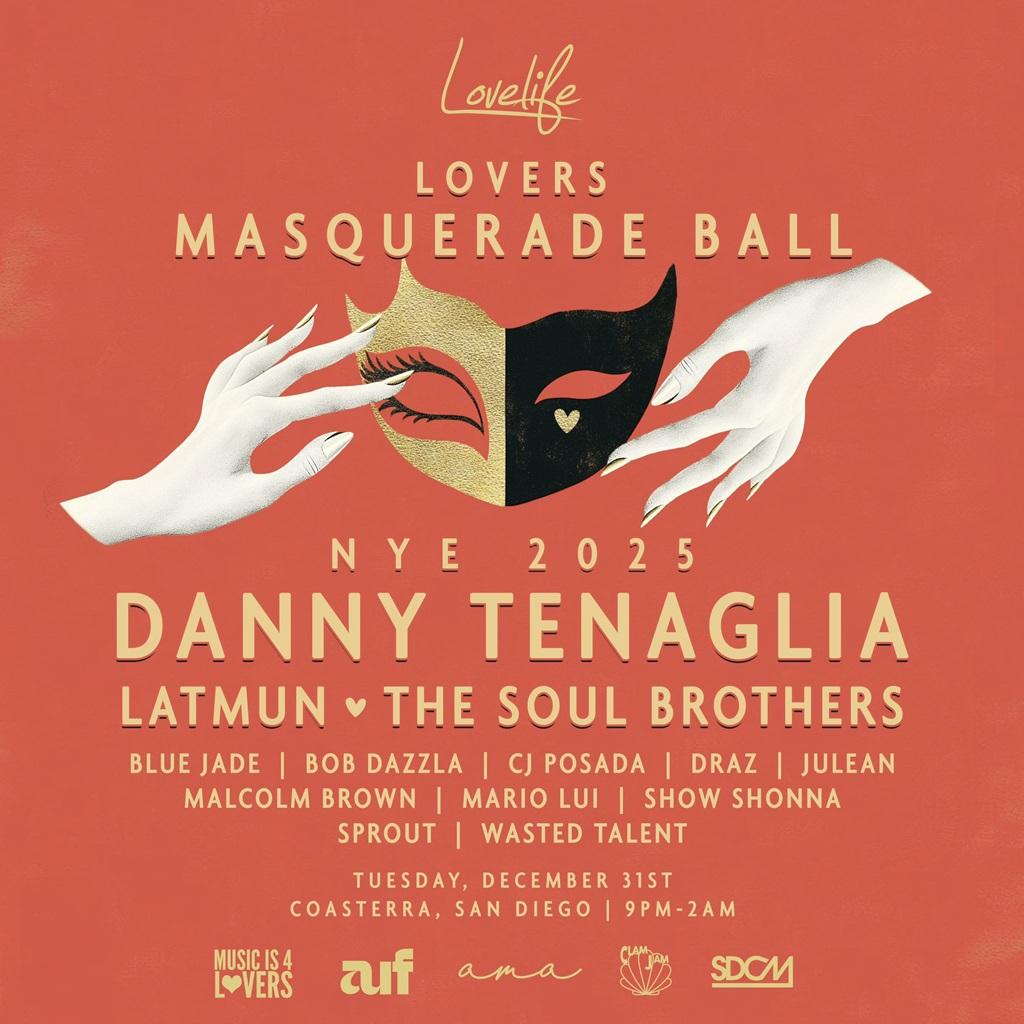 Lovers Masquerade Ball Nye Ft. Danny Tenaglia, Latmun, The Soul Brothers