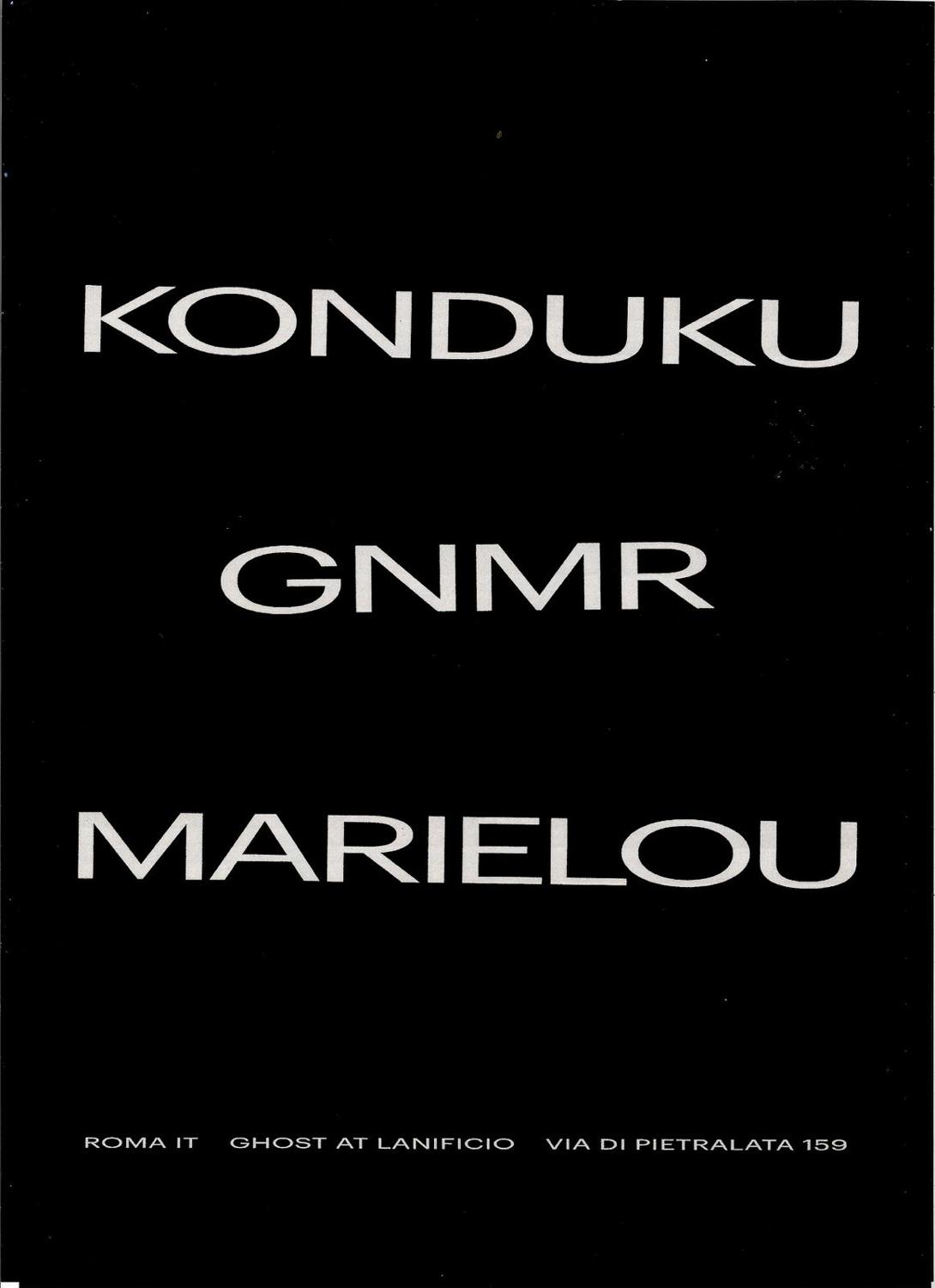 Ghost W:/ Konduku, Gnmr, Marielou