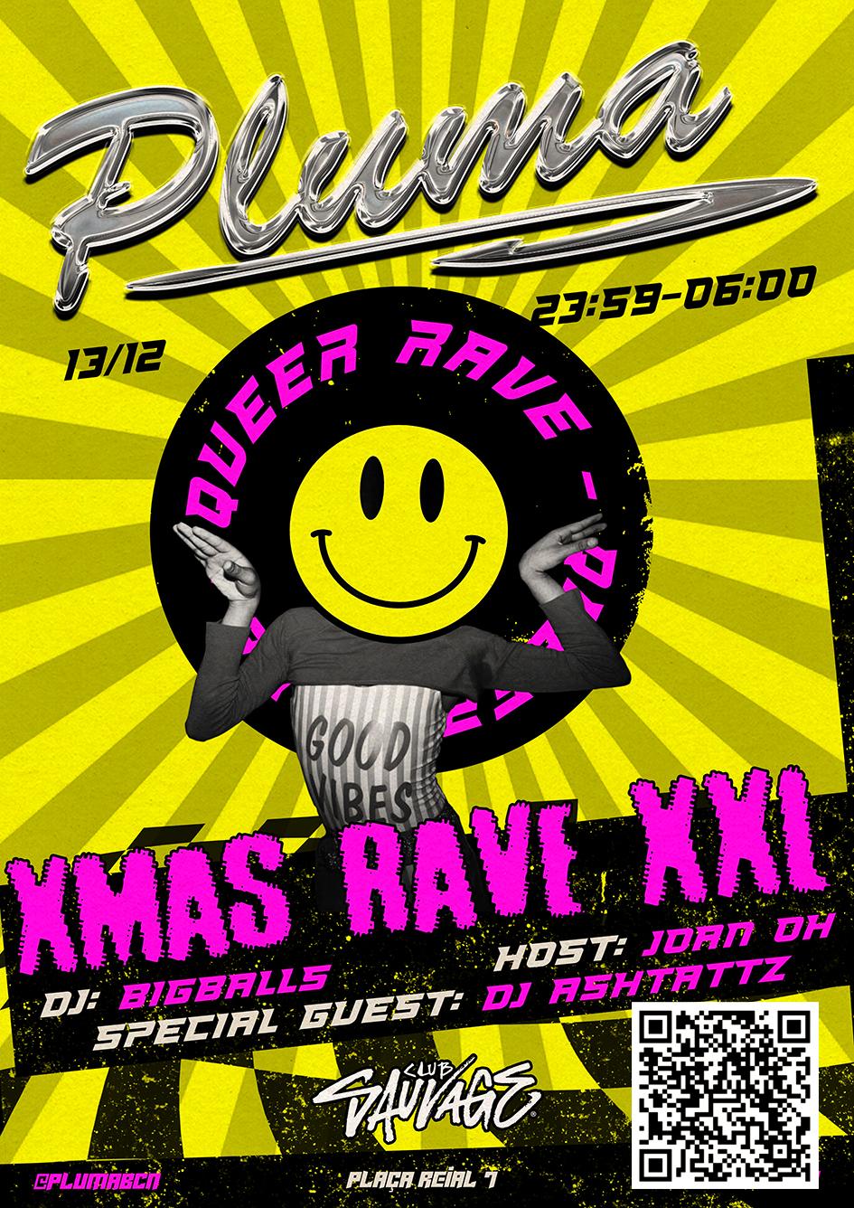 Pluma Xmas Rave: Djs Bigballs + Ashtattz