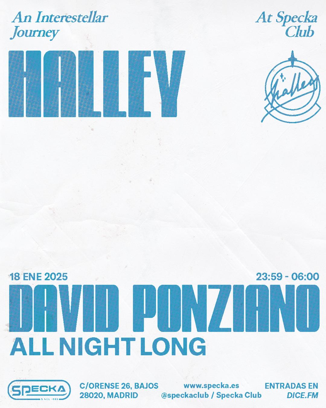 David Ponziano All Night Long - Halley Club