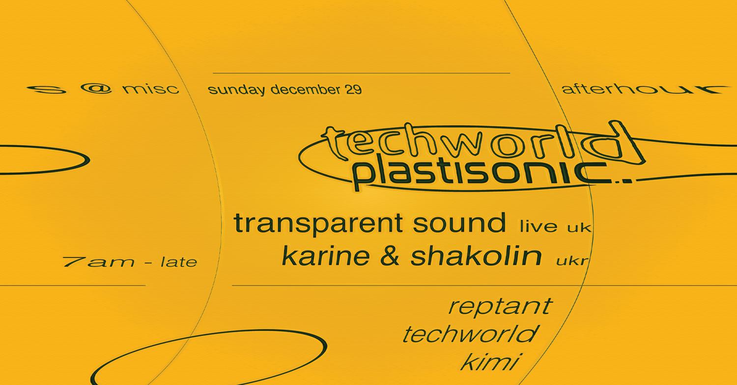 Techworld X Plastisonic: Transparent Sound (Live) (Uk), Karine & Shakolin (Ukr), Reptant