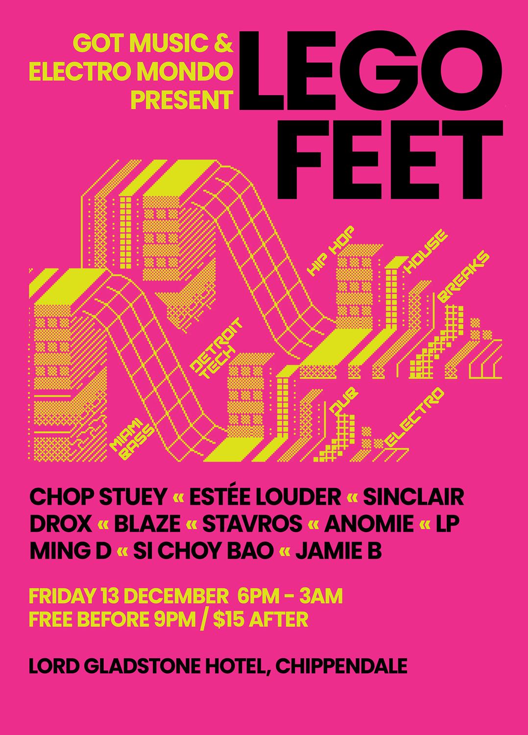 Got Music And Electro Mondo Present Lego Feet