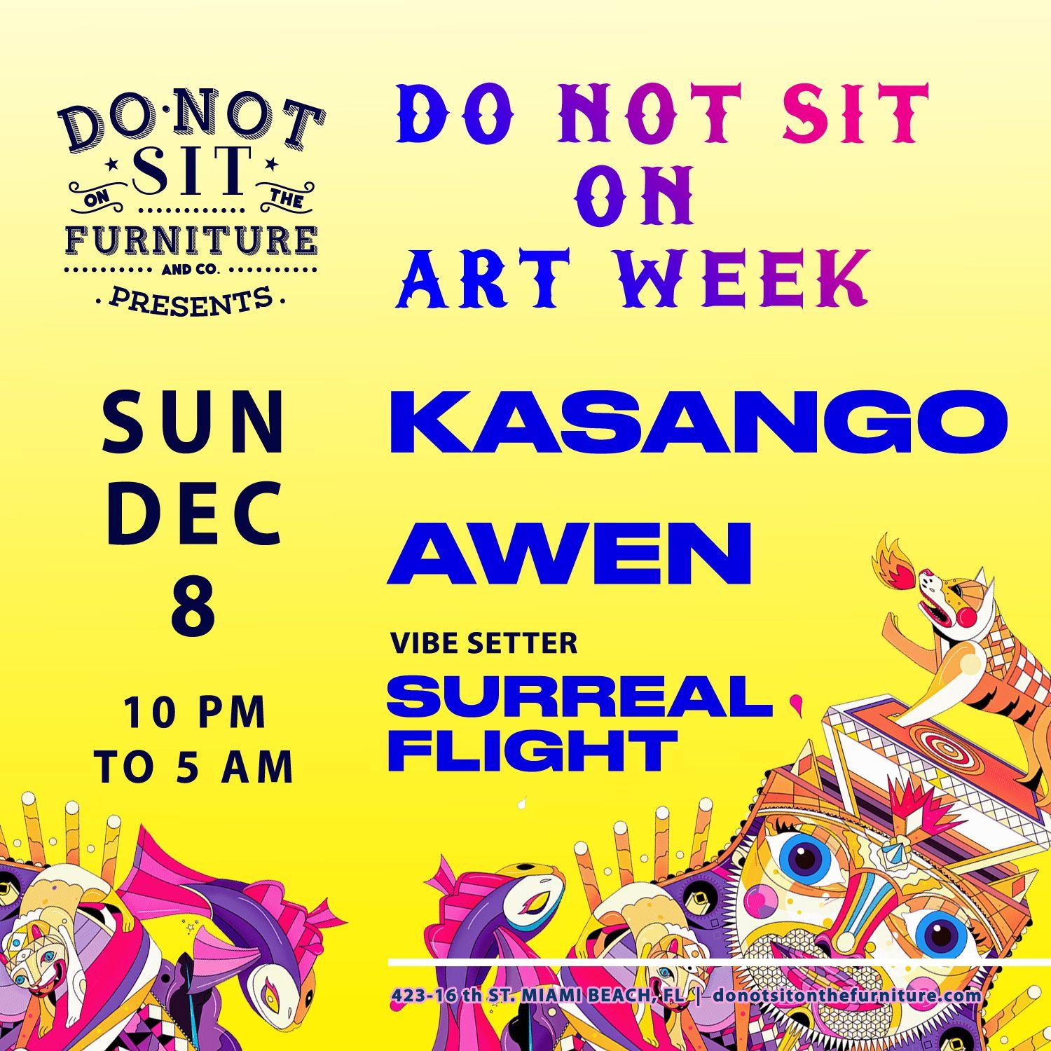 Do Not Sit On Art Week: Kasango & Awen