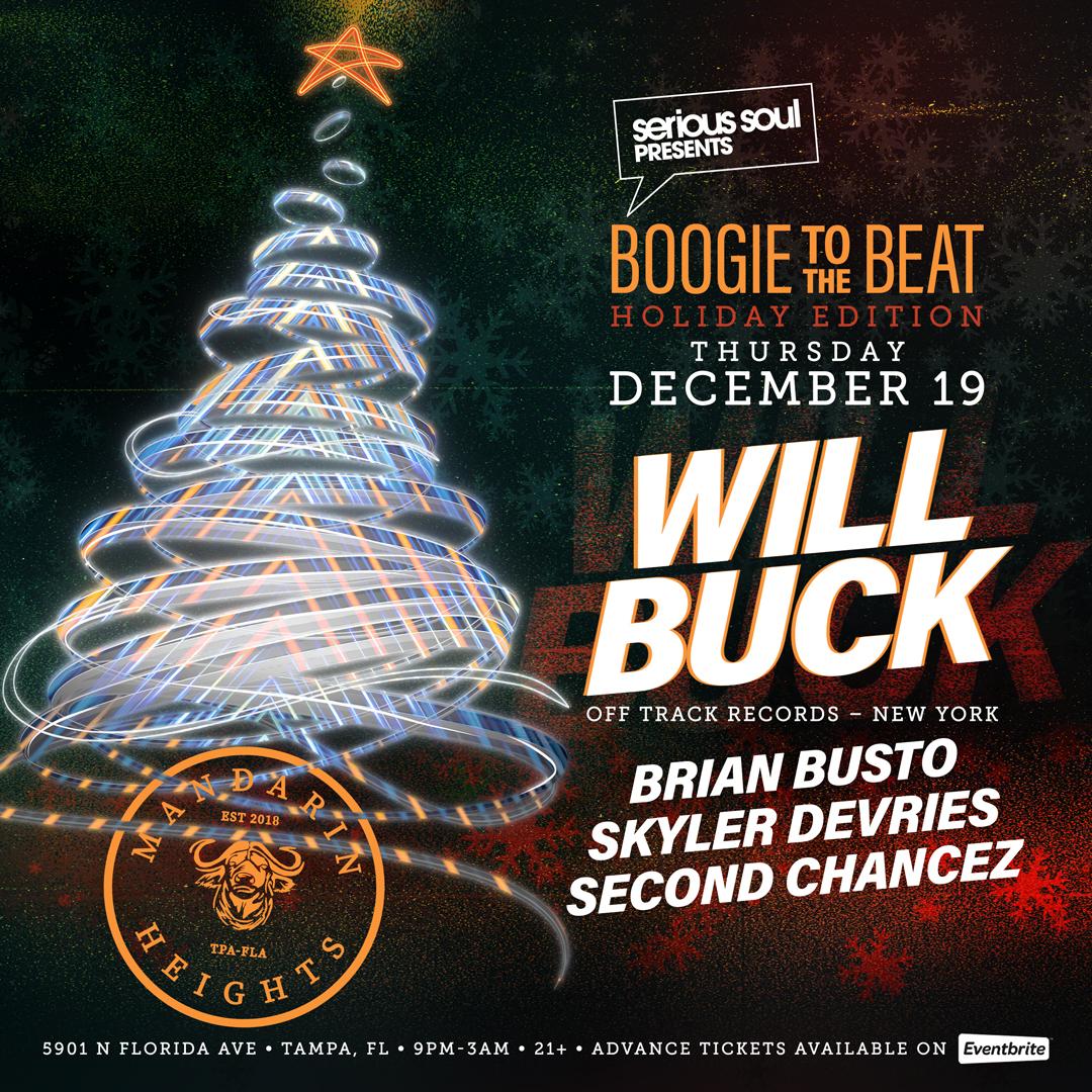 Boogie To The Beat 2 (Holiday Edition) With Guest Will Buck (New York)