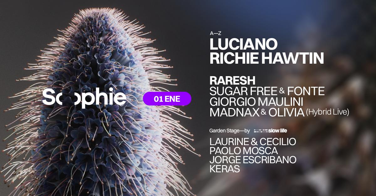 Sophie Day One: Richie Hawtin, Luciano, Raresh +10 Djs