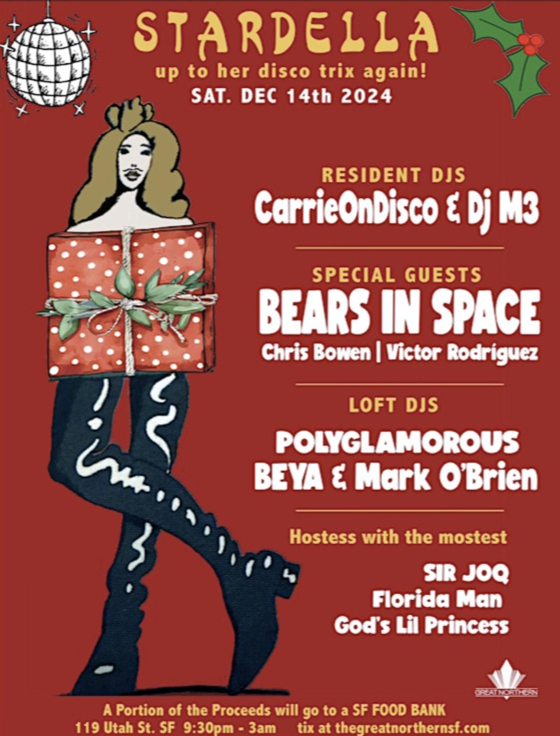 Stardella: Bears In Space | Carrieondisco - Dj M3 | Polyglamorous