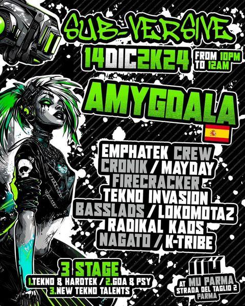 Subversive - 3 Stage - Tekno - Goa - Hardtek W/Amygdala