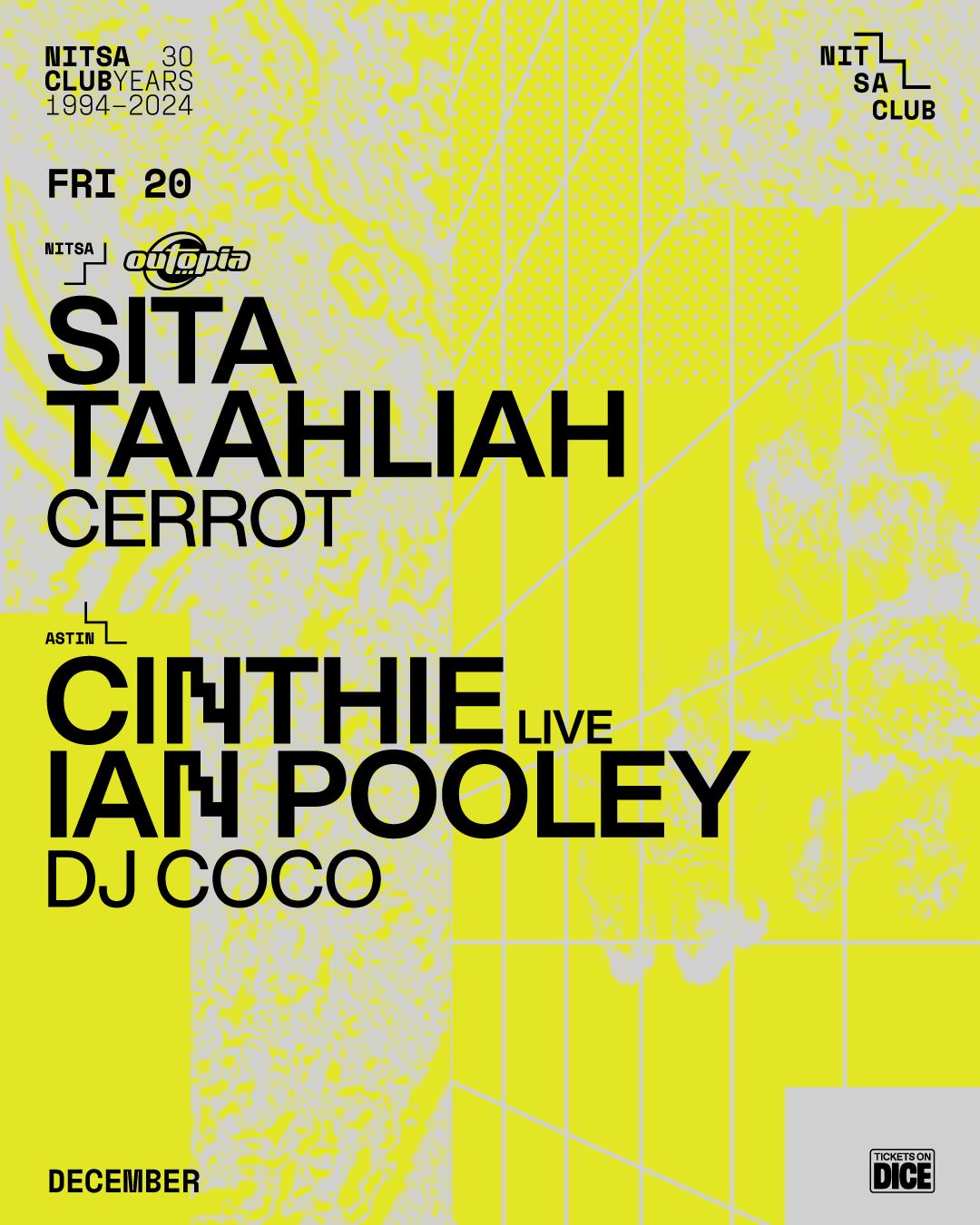 Outopia: Sita · Taahliah / Cinthie Live · Ian Pooley