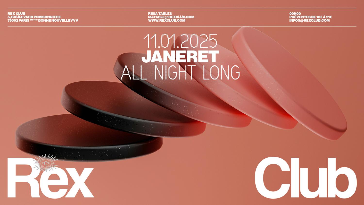 Rex Club Presents: Janeret All Night Long