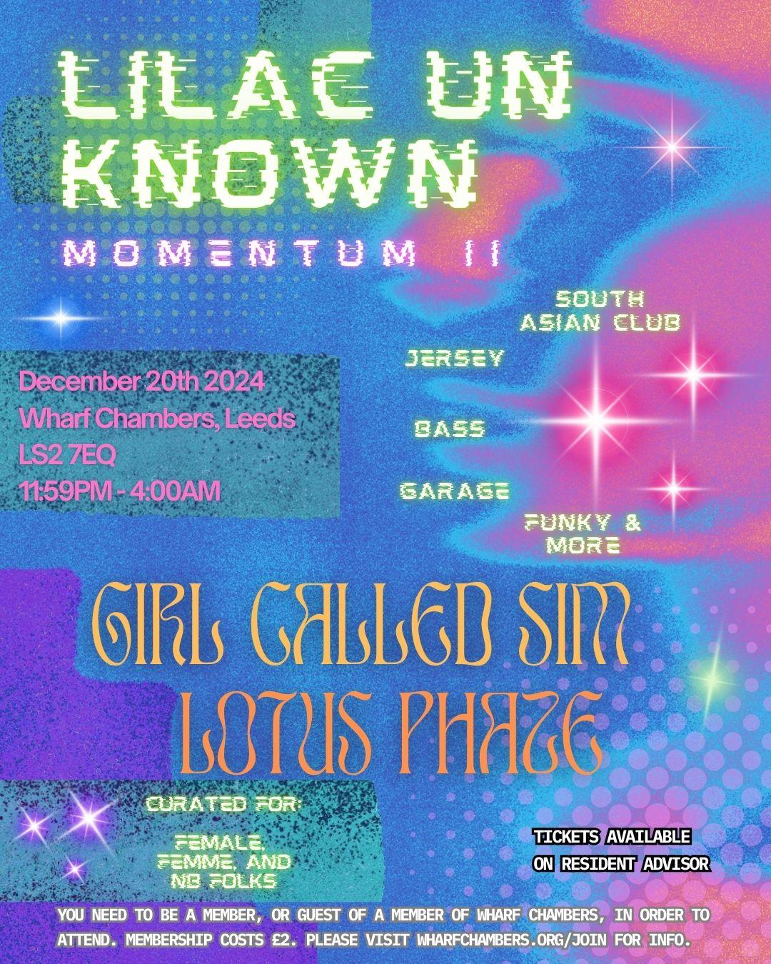 Lilac Unknown: Momentum Ii Feat. Girl Called Sim And Lotus Phaze