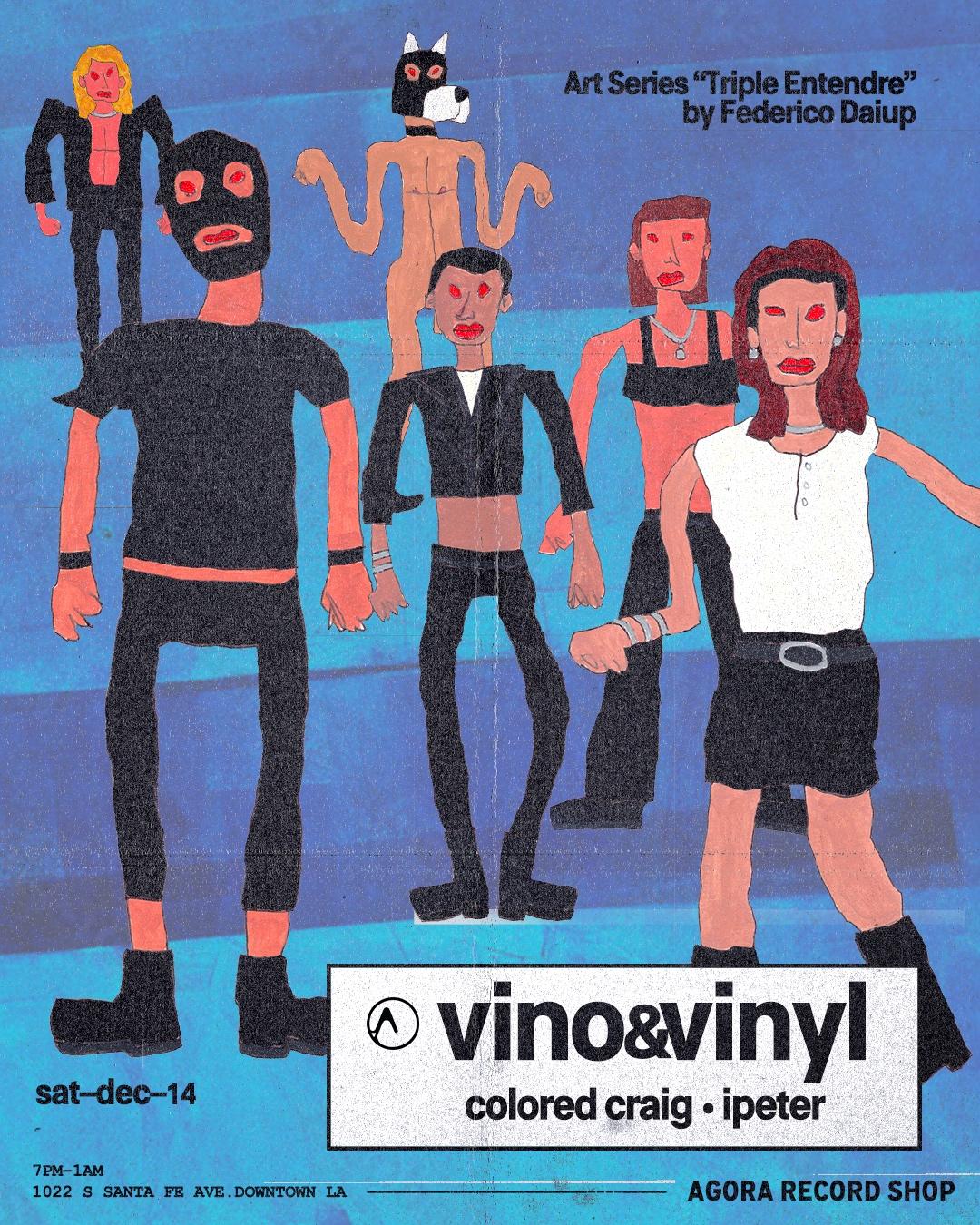 Vino&Vinyl And Art Series 'Triple Entendre'