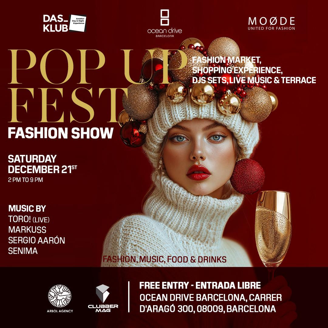 Free Tickets* Pop Up Fest - Market, Music & Fashion Show / Terrace & Indoor Music Stage