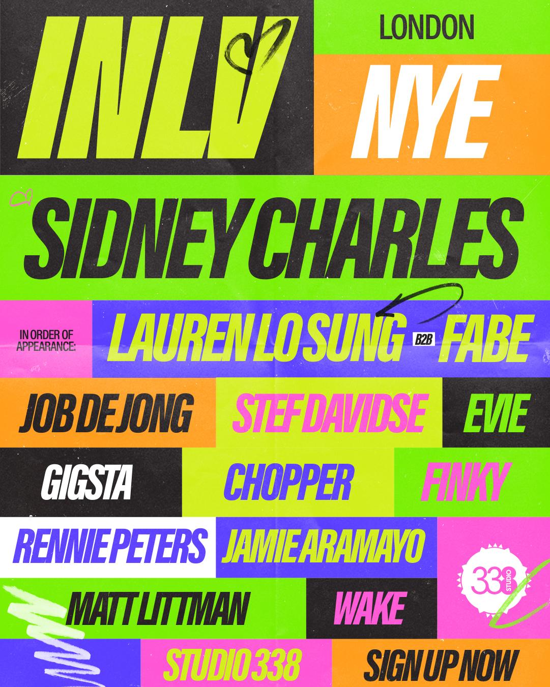 Inlv - New Years Eve 2024 - Studio 338 London