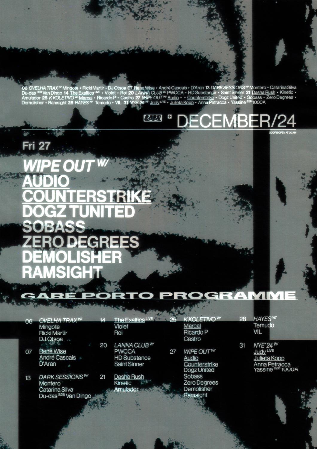 Wipe Out - Audio + Counterstrike + Dogz United + Sobass + Zero Degrees + Demolisher + Ramsight