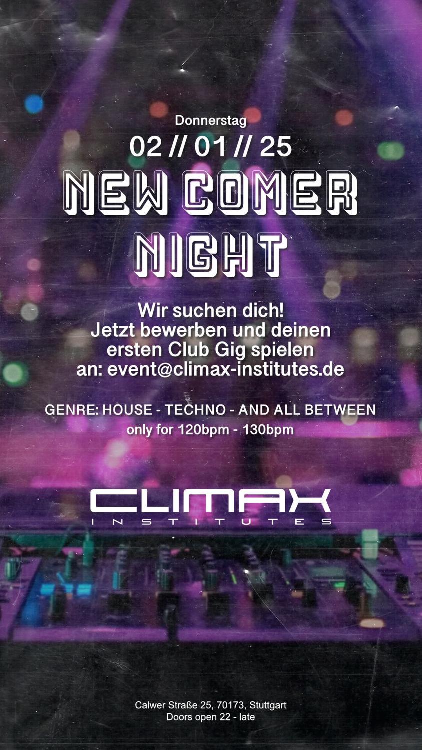 Newcomer Night Climax Institutes Stuttgart