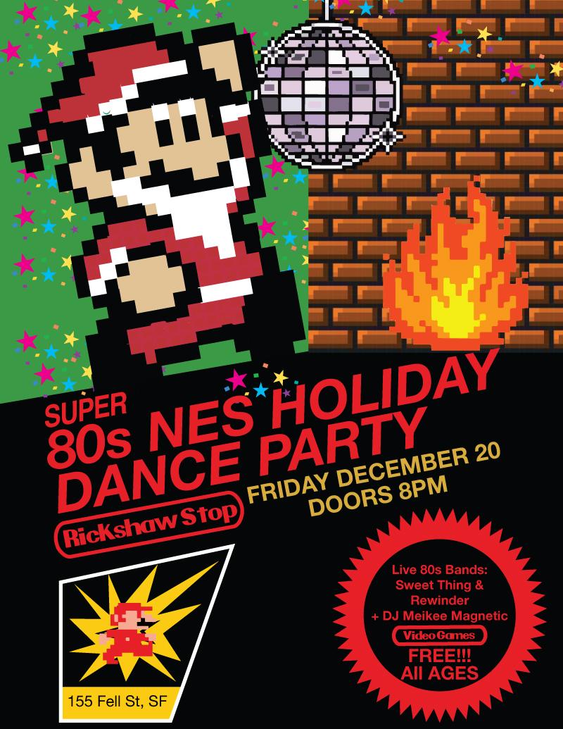 Super 80S Nes Xmas Dance Party