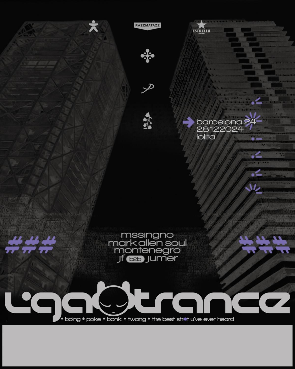 Liga Trance: Mssingno + Mark Allen Soul + Montenegro + Julietta Ferrari B2B Jumer