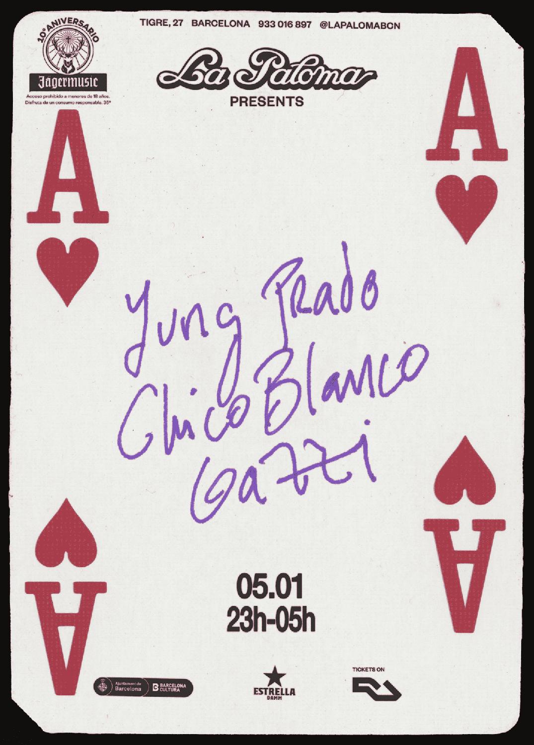 La Paloma Presents: Yung Prado + Chico Blanco + Gazzi