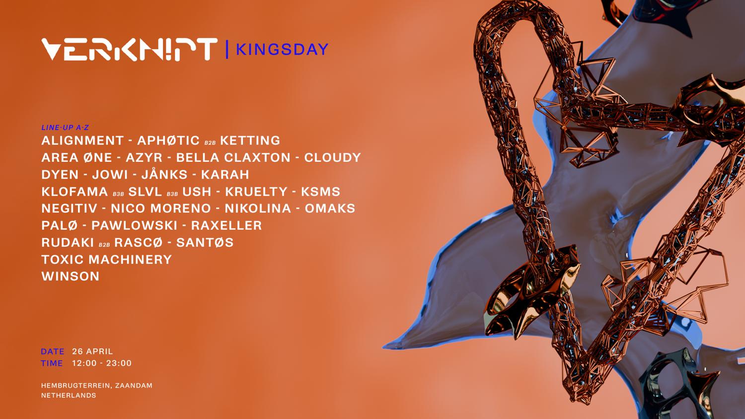 Verknipt Kingsday Festival - 26 April