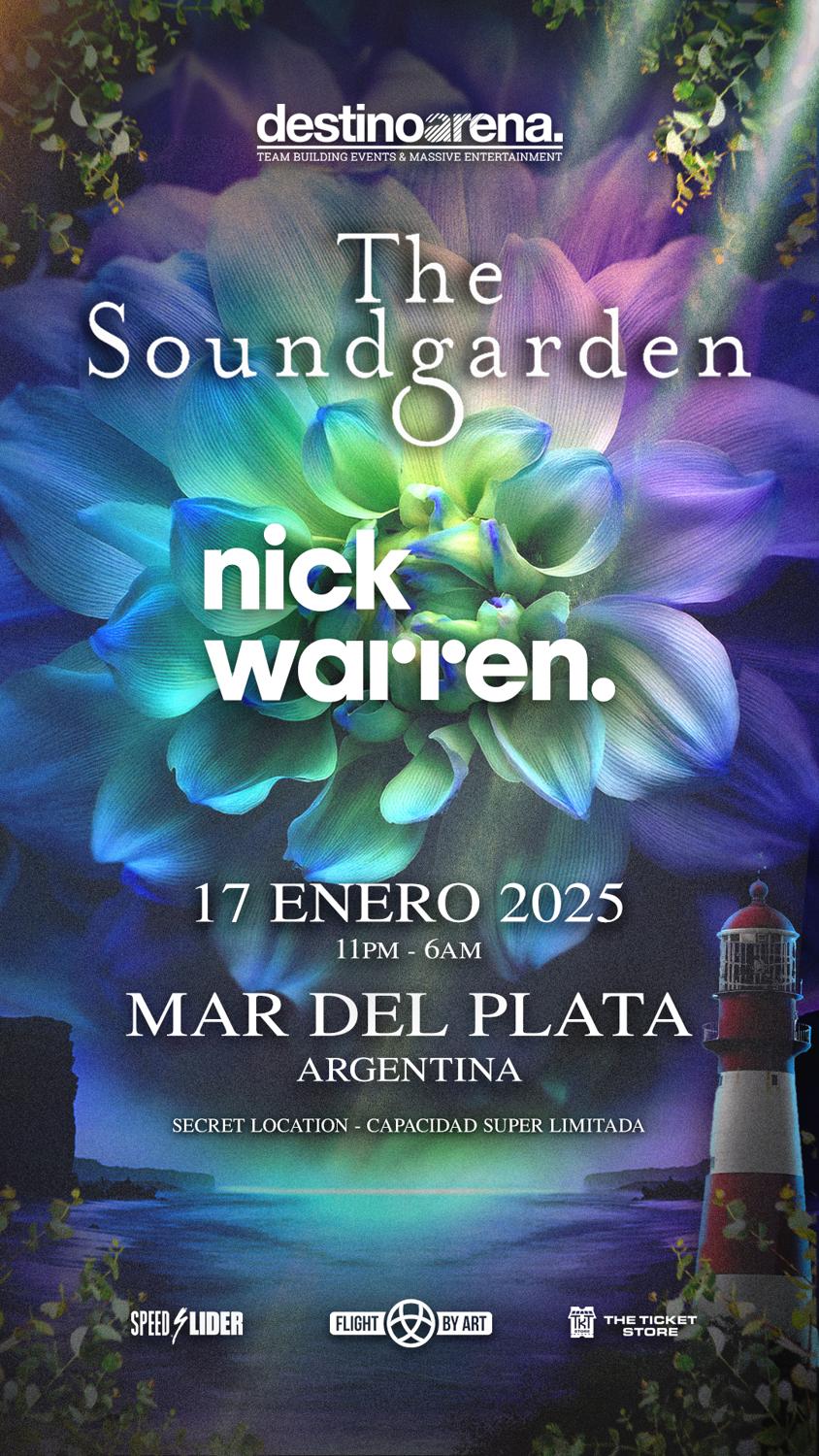 Destinoarena Pres. The Soundgarden With Nick Warren