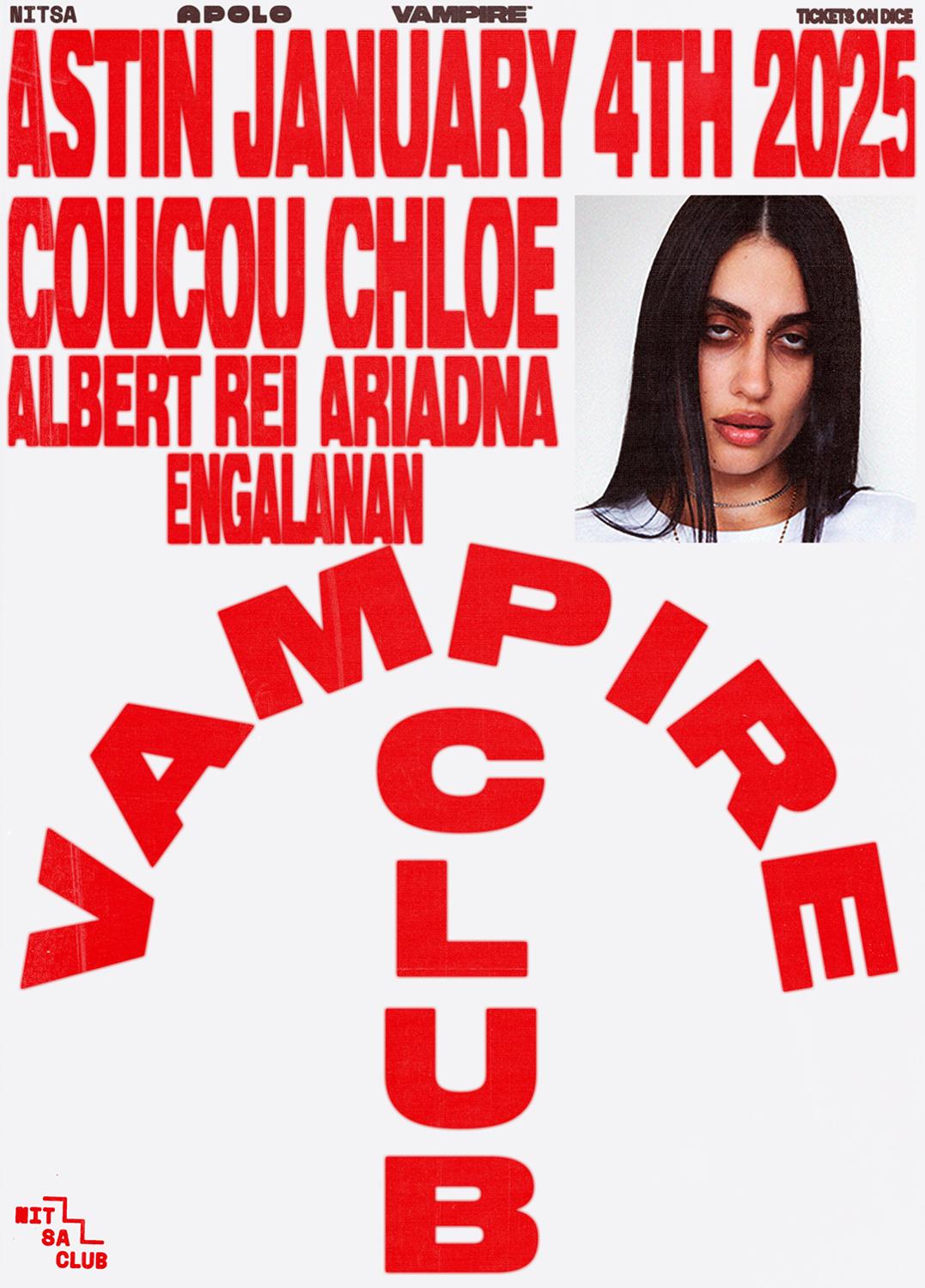 Vampire Club: Coucou Chloe · Albert Rei · Ariadna · Engalanan