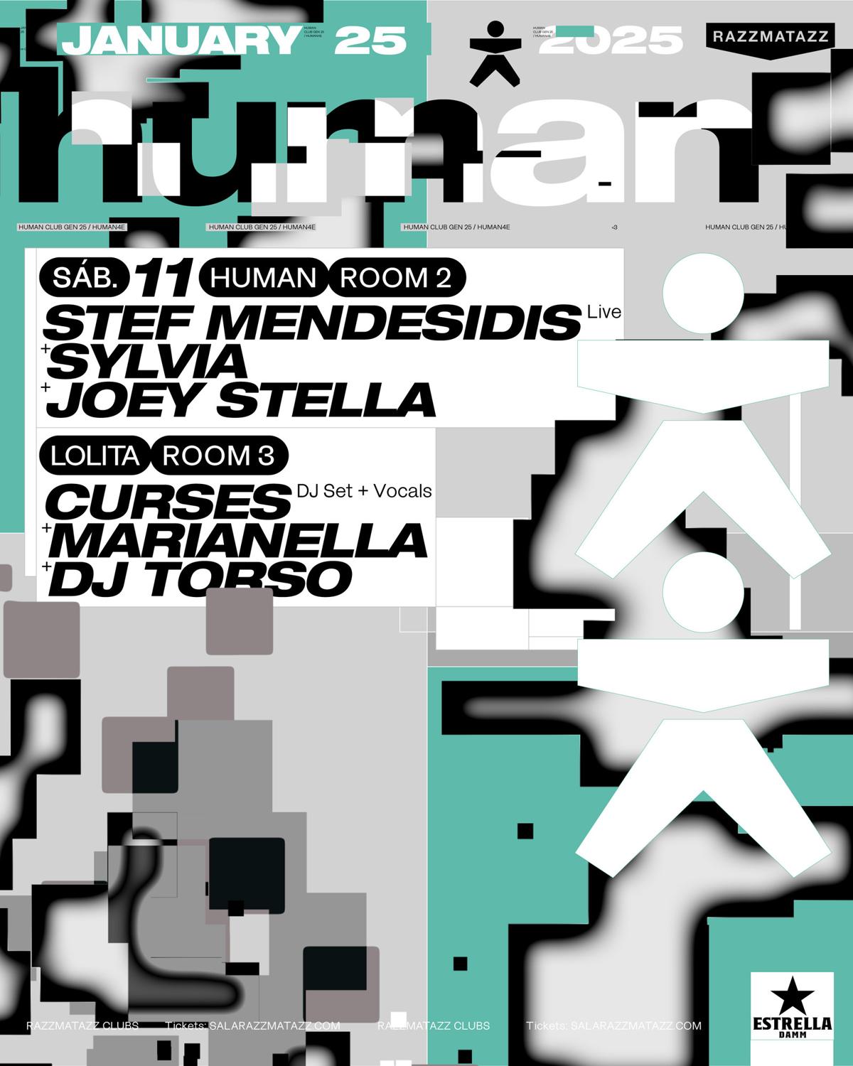 Human: Stef Mendesidis, Curses, Sylvia, Joey Stella, Marianella, Dj Torso