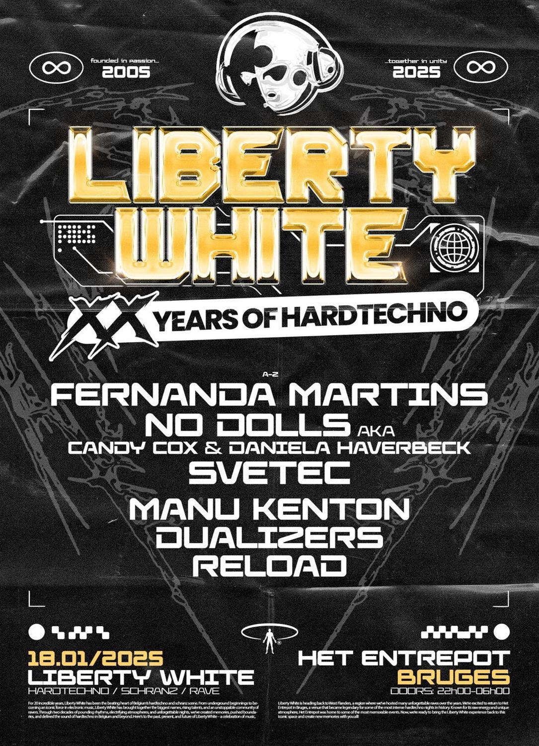 Liberty White '20 Years Of Hardtechno'