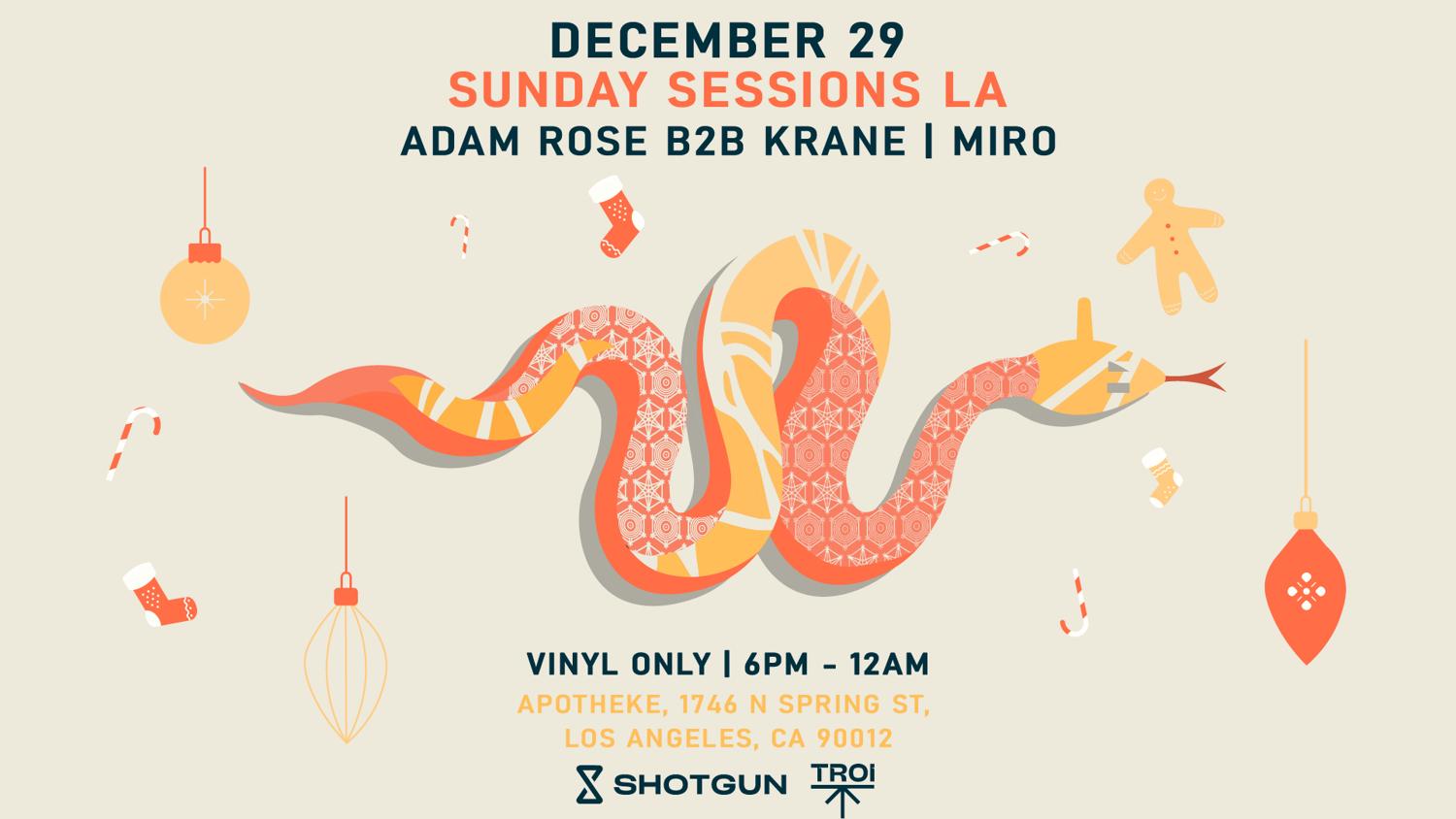 Sunday Sessions La (Vinyl Only) [Tickets Avail At The Door] Open-Air