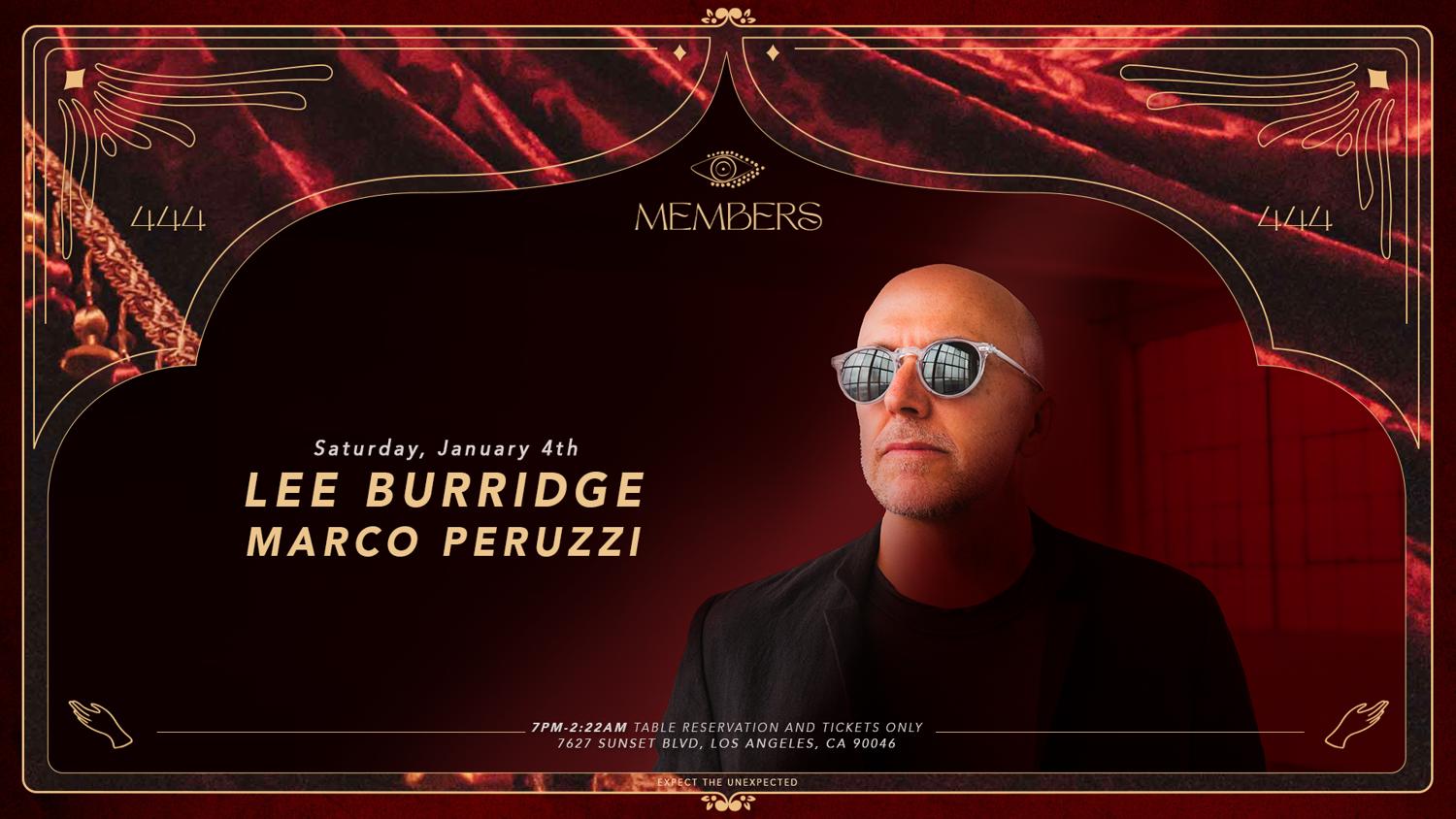 Members Presents: Lee Burridge