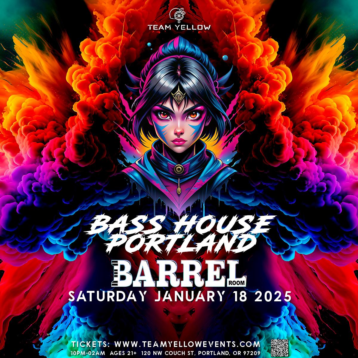 Team Yellow: Bass House Portland At Barrel Room [Former Whiskey Bar]