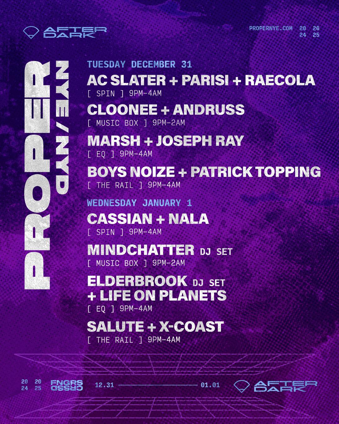 Proper After Dark With Ac Slater + Parisi + Raecola