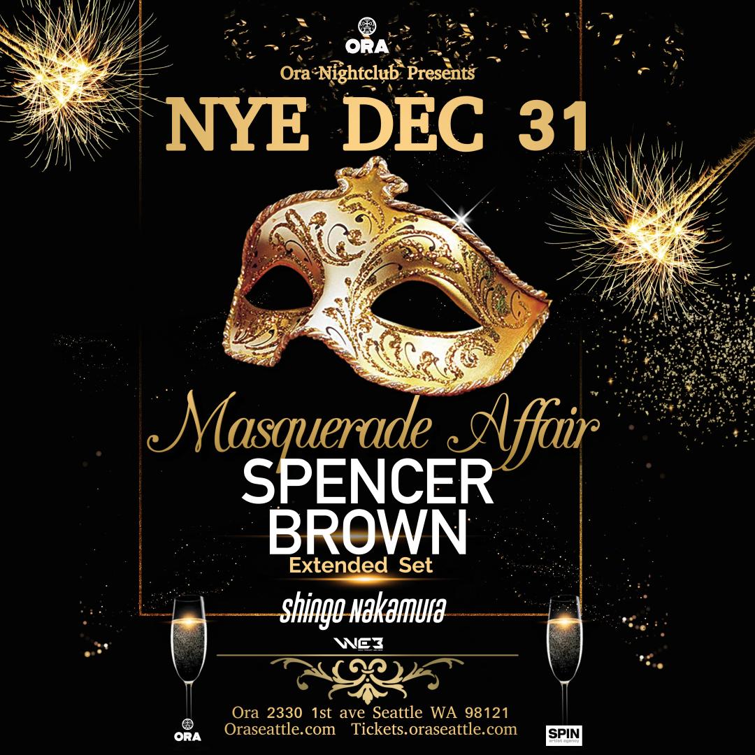 New Year'S Eve Masquerade Affair With Spencer Brown & Shingo Nakamura