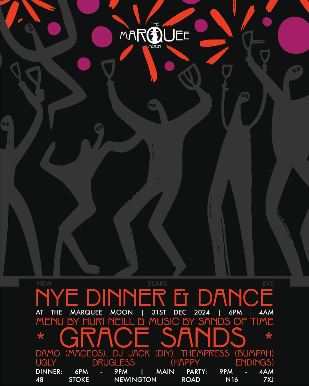 The Marquee Moon: New Year'S Eve Dinner & Dance With Grace Sands